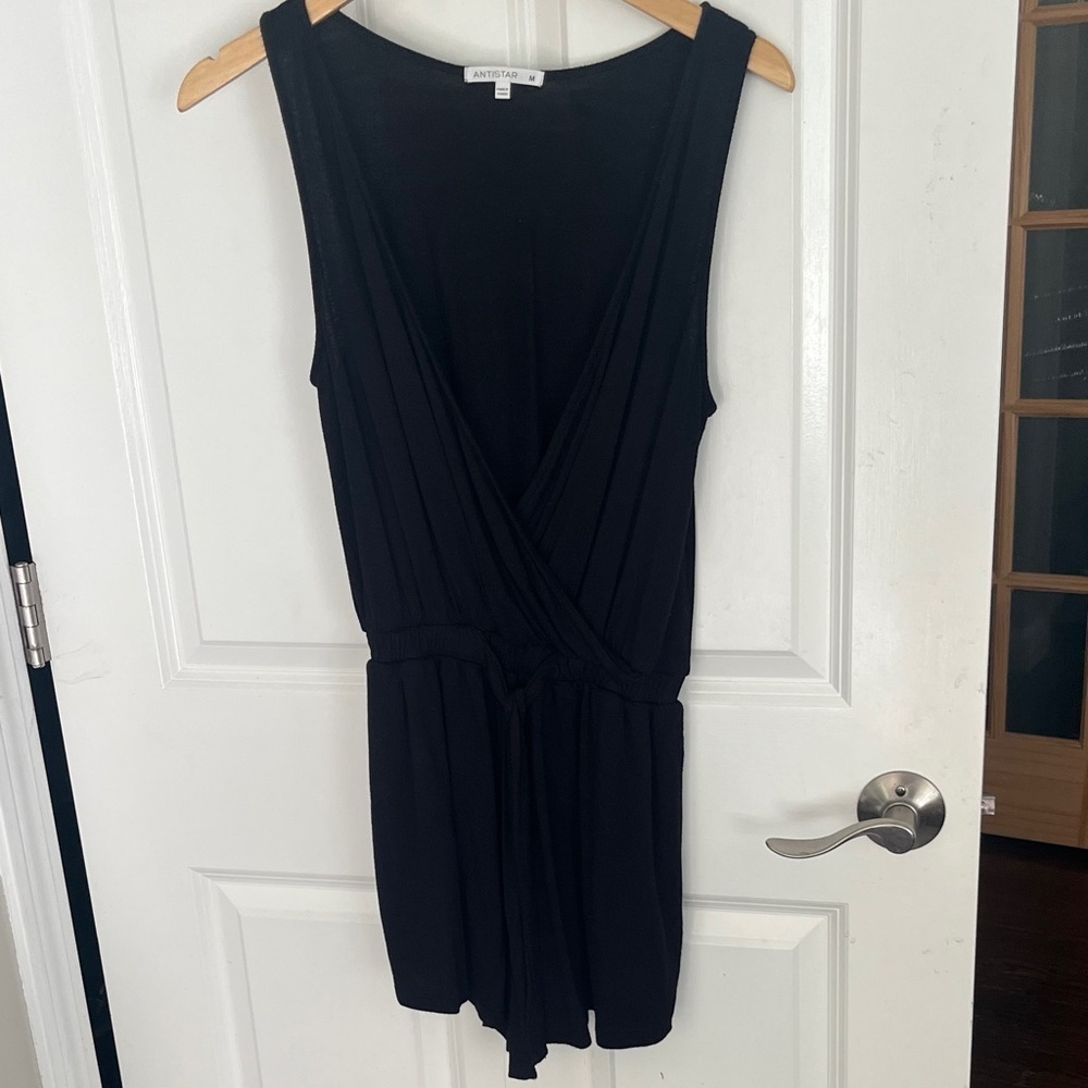 Antistar Black Sleeveless Romper Sz medium